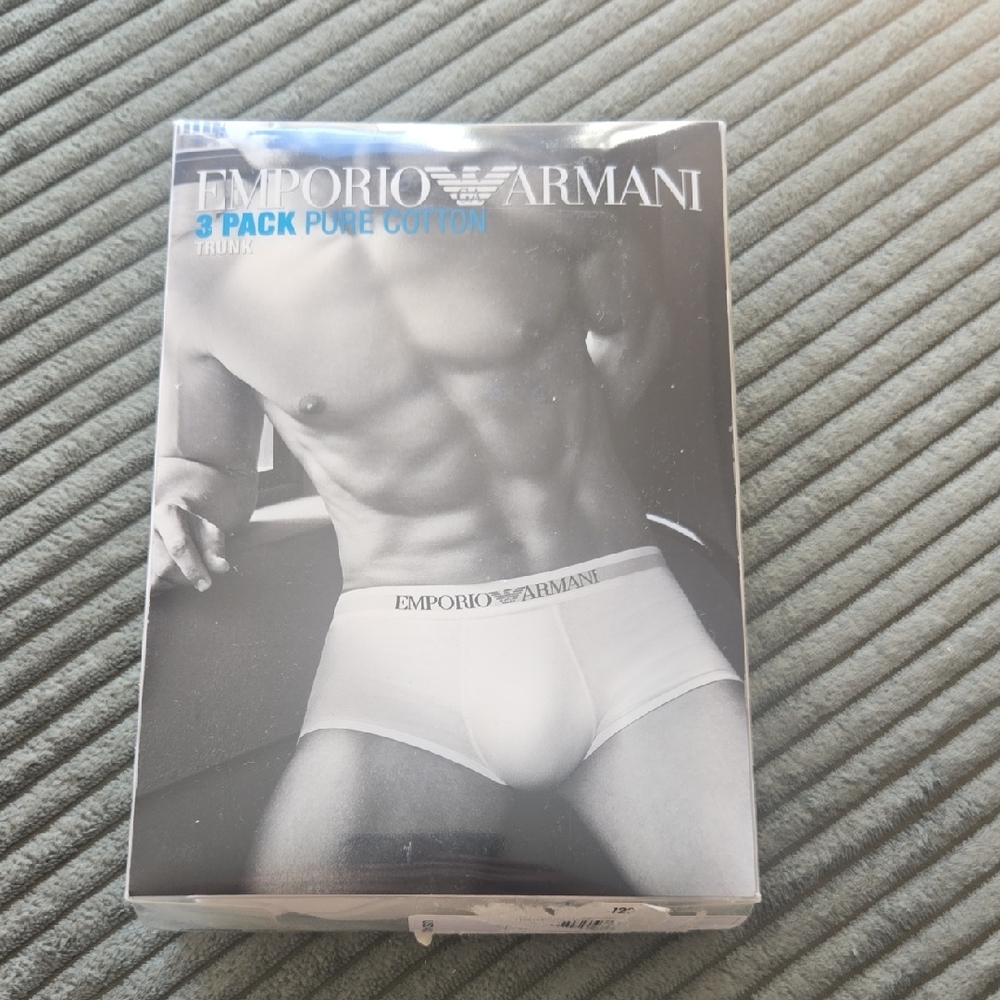 Emporio Armani Men's White Briefs 3-Pack